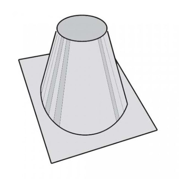 Fmi Products Llc FMI V6FS-8DM Roof Flashing 0 to 6/12 Pitch - 24" Base V6FS-8DM - main